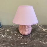 Vintage pink ceramic lamp