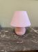 Lampe vintage céramique rose