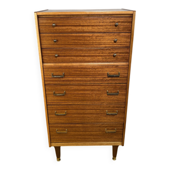 Mid-Century Retro Vintage Teak Tallboy Chest of Drawers by G Plan 1960  Sev