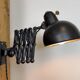 Black Industrial Bauhaus Scissor Wall Lamp from Kaiser Idell, 1930s