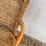 Set of 4 bamboo chairs