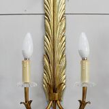 Paire d’appliques en bronze doré – 1950