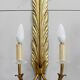 Pair of golden bronze appliques - 1950