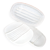 Asparagus set: 2 plates + asparagus dish in antique earthenware