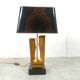 Mid century brass leaf table lamp, 1970s