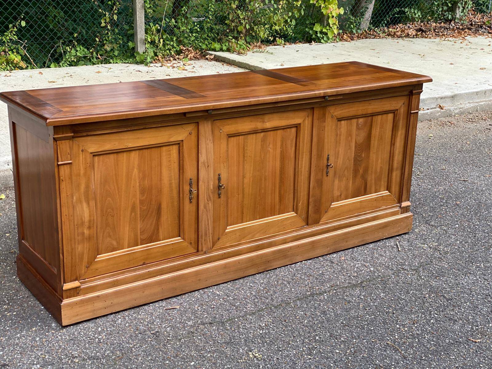 19th century Louis Philippe solid oak sideboard 190cm