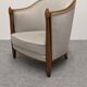 Pair of Art Deco gondola armchairs, France circa 1920