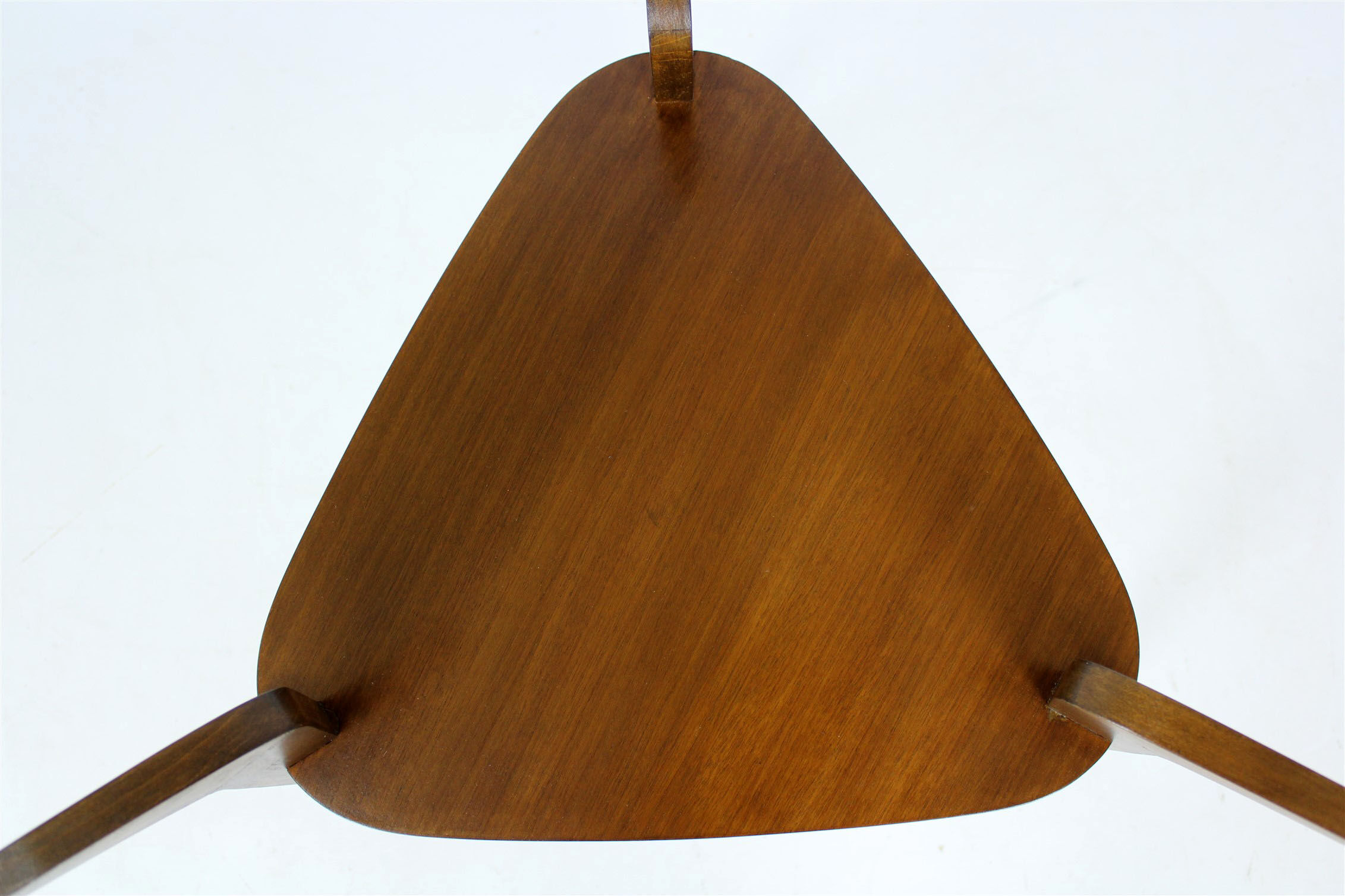 Round czech glass top coffee table from Jitona 1960s