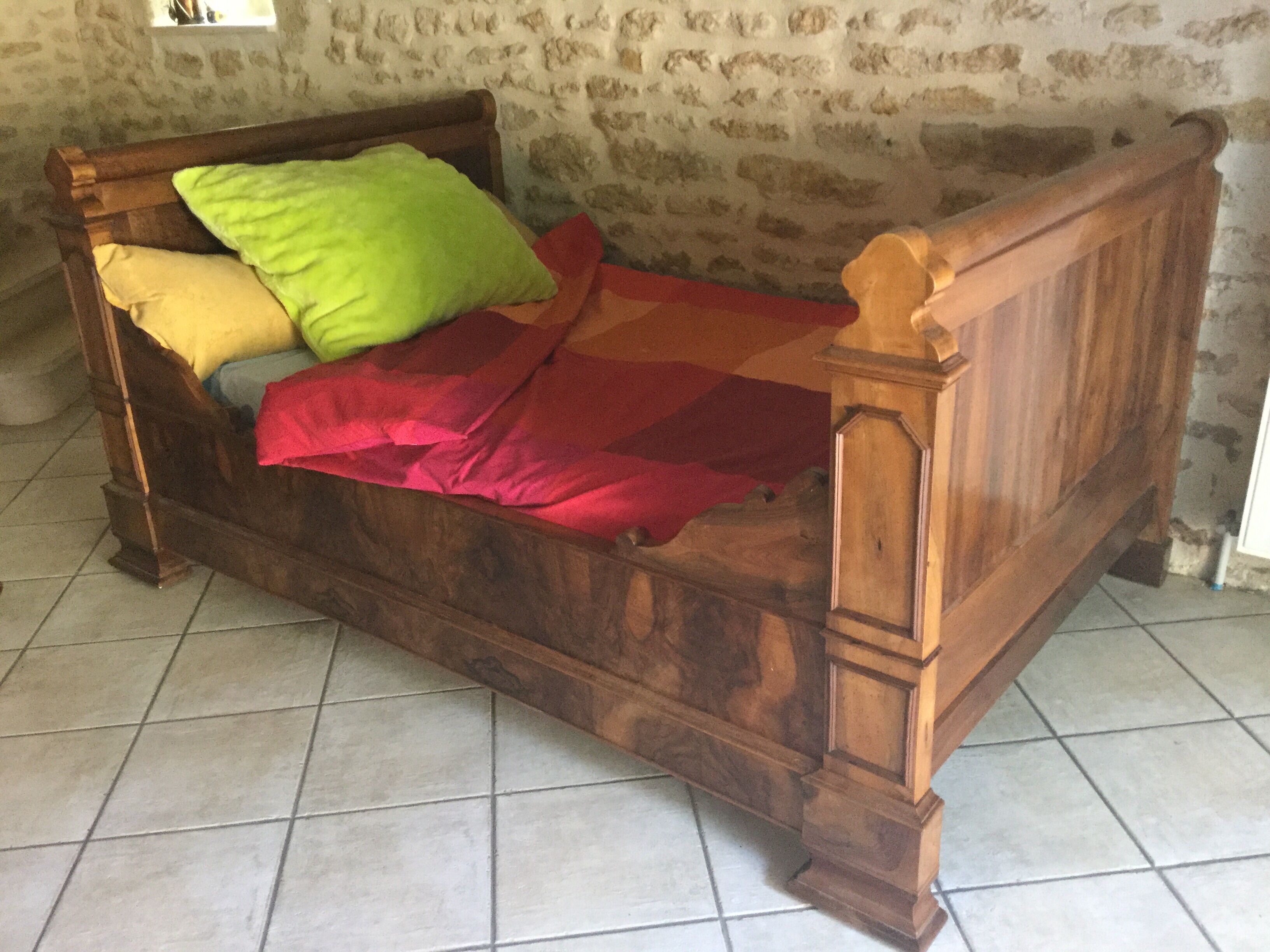 Former bed rolls walnut