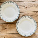 Lot de 2 assiettes plates terre de fer MDL & Hamage