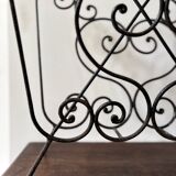 Vintage 50s cast iron magazine rack