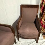 Pair of bergères, Restoration period