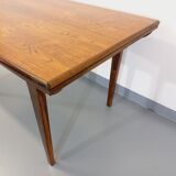 Vintage Scandinavian style dining table from the 50s 60s in rosewood with extensions