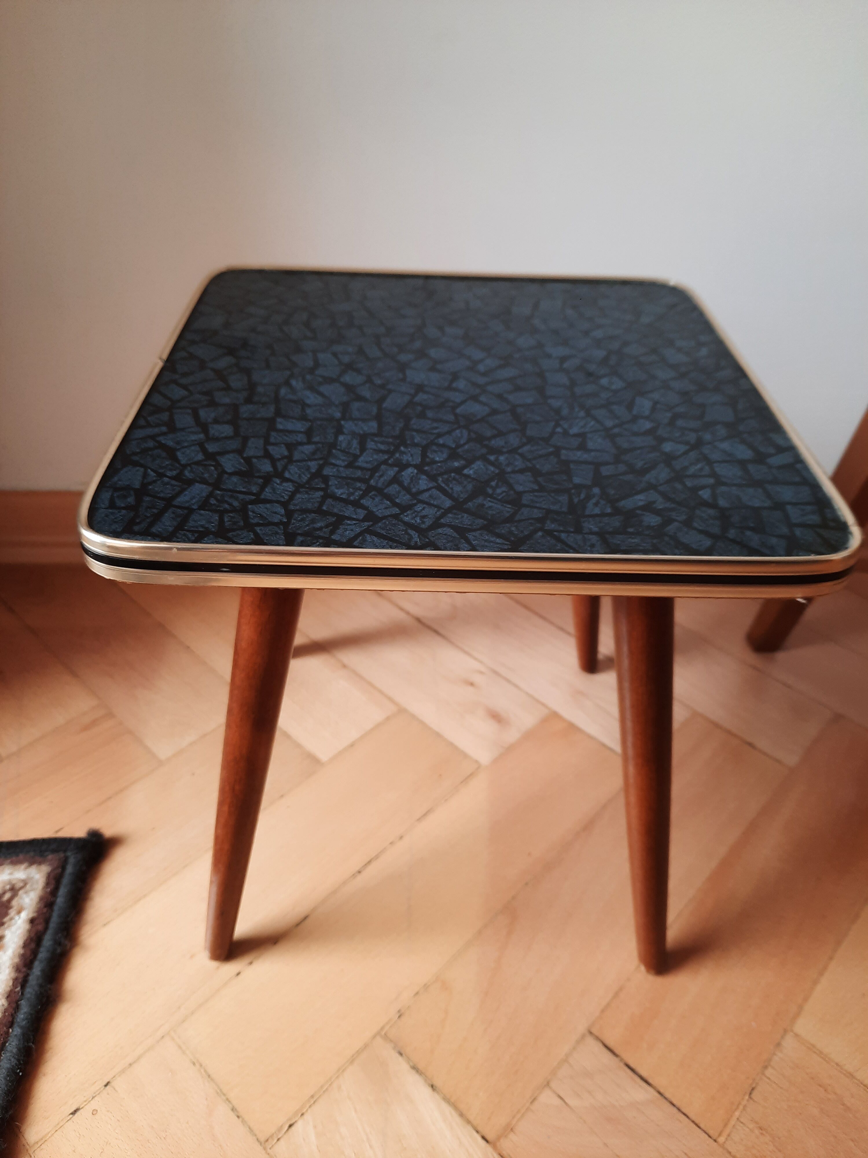 Wooden table and formica