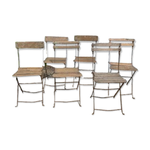 Lot de chaises pliantes - jardin