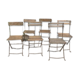 Set of folding garden chairs