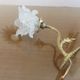 Art Deco wall lamp in bronze and tulip in the shape of pink 30s 40s
