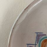 Decorative plate from Vallauris signed Cerenne