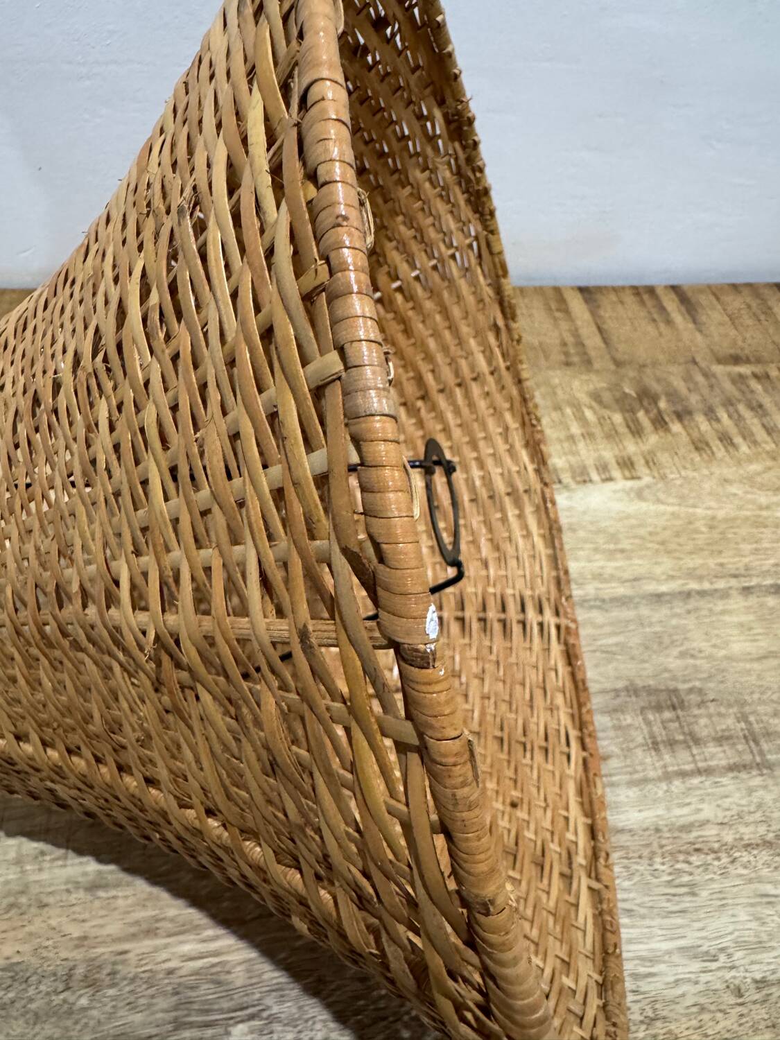 Vintage rattan pendant light