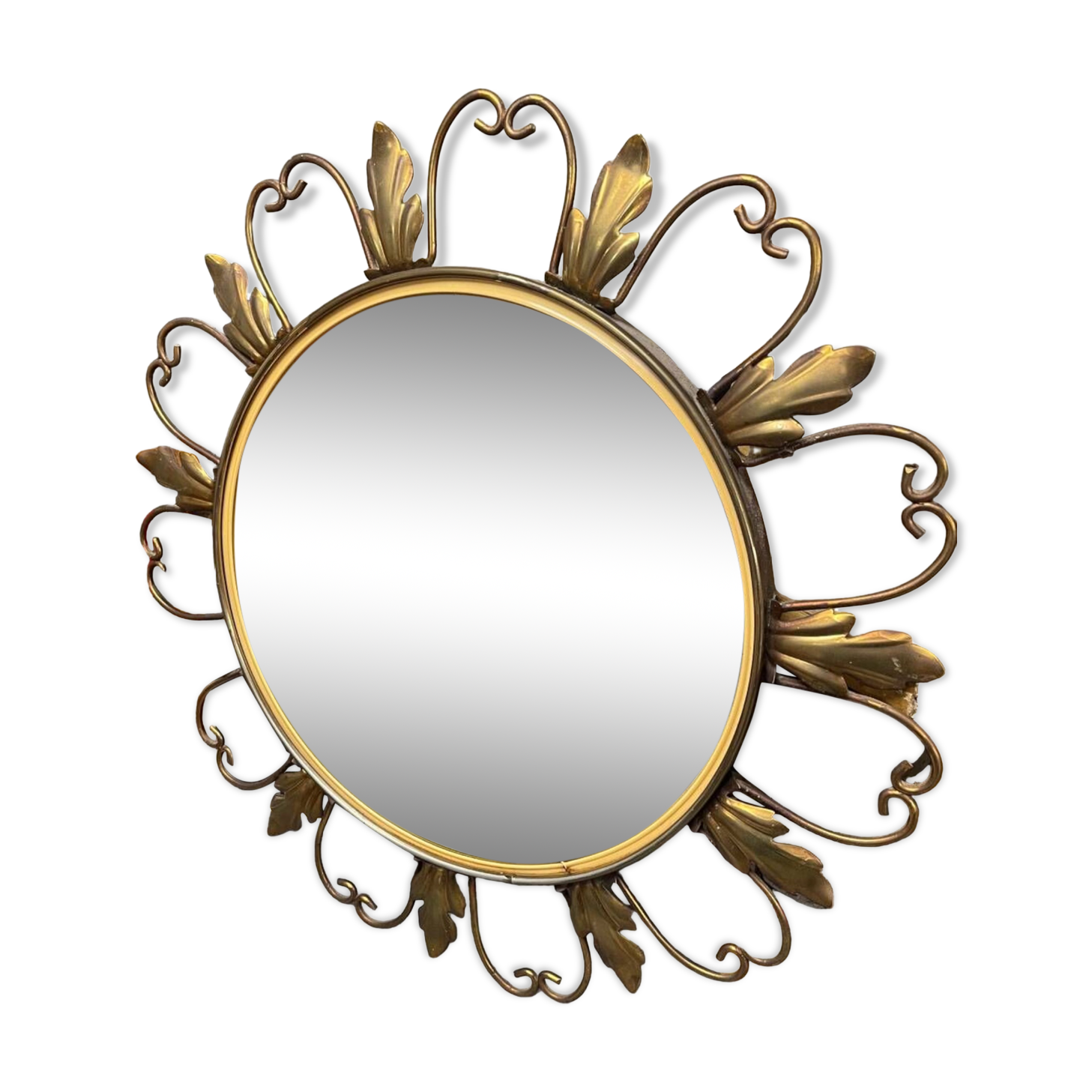 Convex mirror witch golden sun