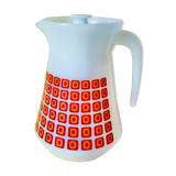 Vintage orange and red 70s arcopal spirit