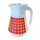 Vintage orange and red 70s arcopal spirit
