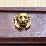 Grand miroir de parquet époque Empire – Bronze doré – XIXe siècle