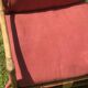 Rattan living room with 2 armchairs, coffee table cushions