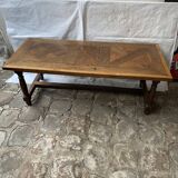Table de salon en plusieurs essences de bois massif
