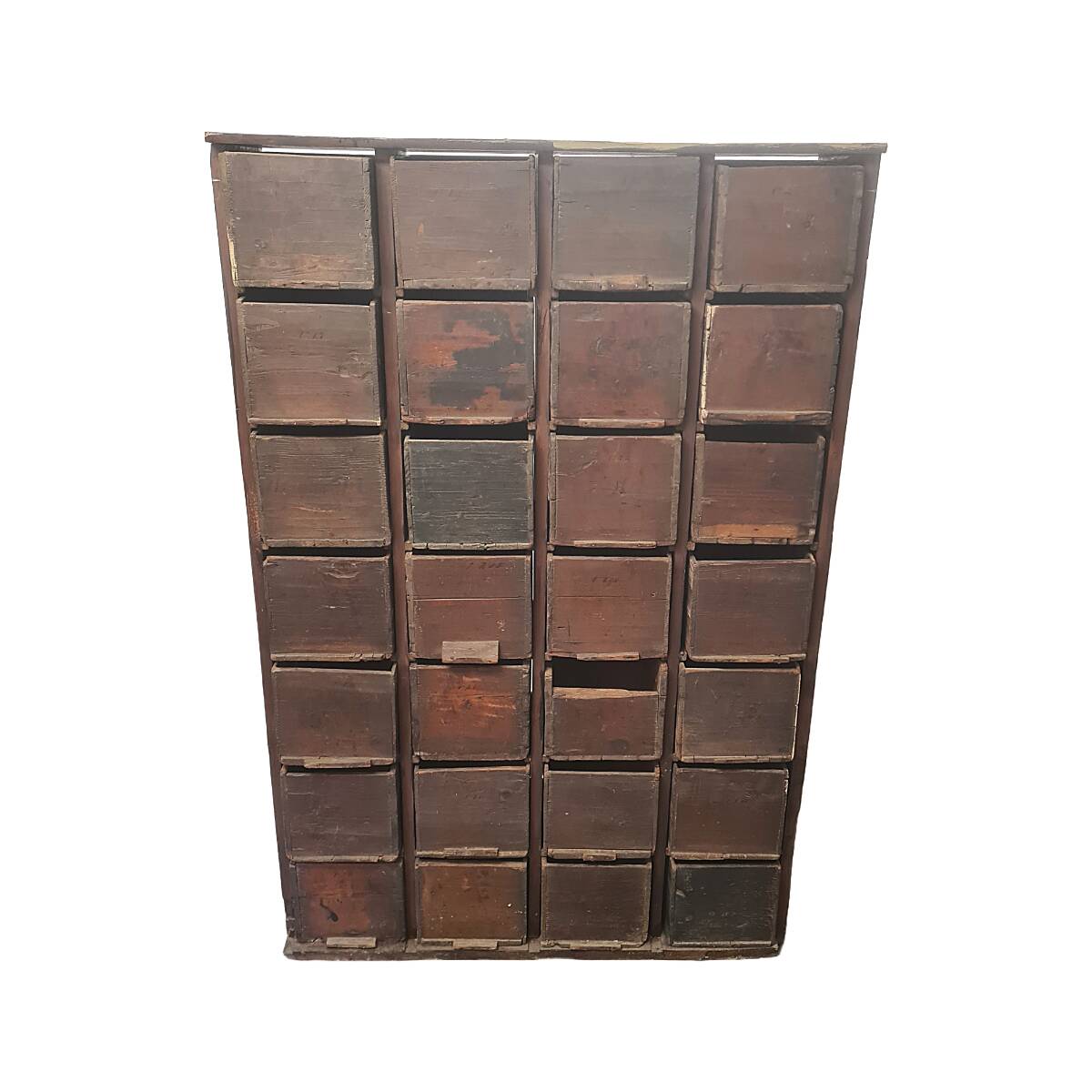 Armoire d'apothicaire hollandaise antique, vers 1900