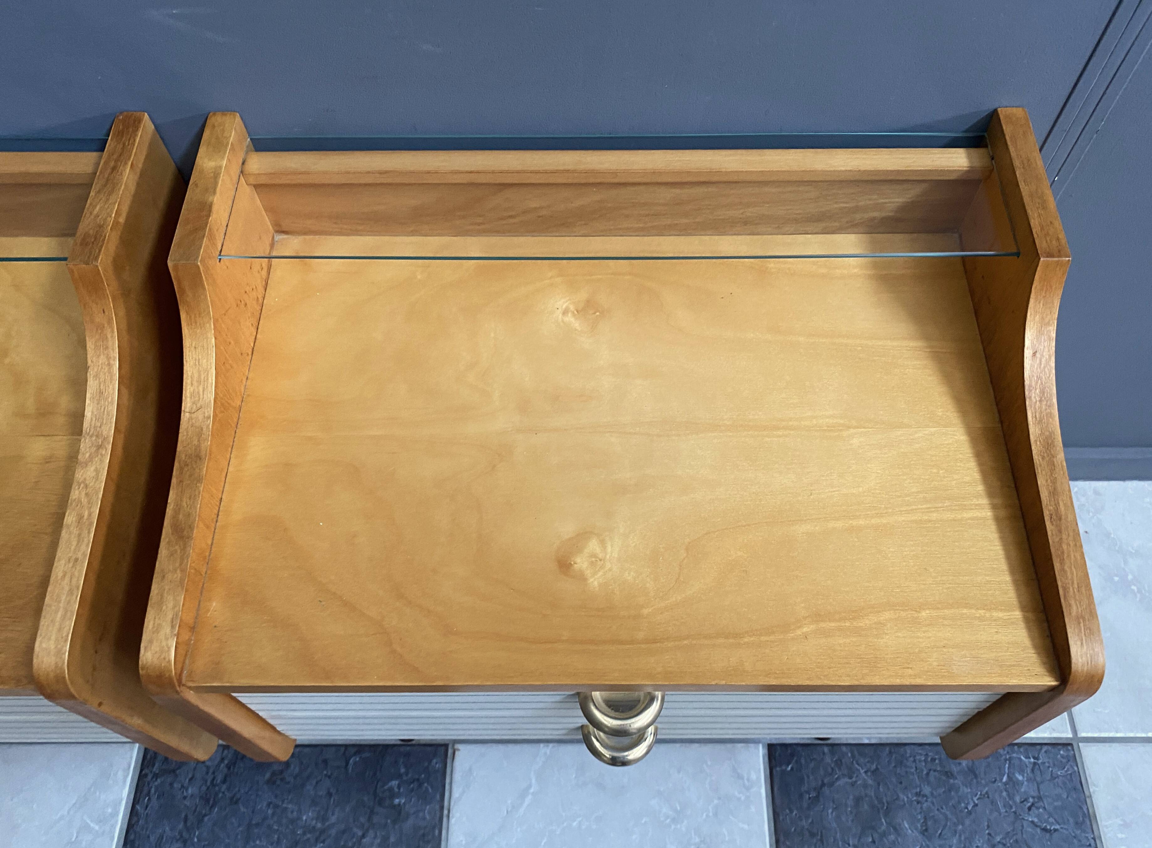 Set of 2 1960s bedside tables