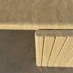 Large designer coffee table in travertine, eye shape, Roche Bobois edition from the 80s