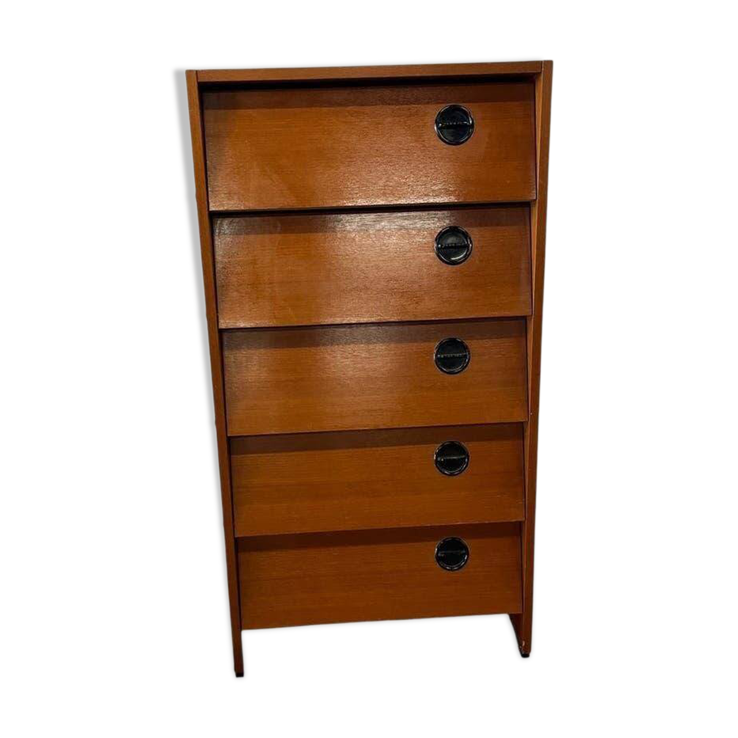 Vintage wooden shoe cabinet / drop-leaf cabinet