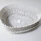 Vintage heart-shaped rattan empty pocket