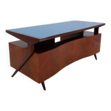 Bureau courbé vintage de design italien 1950