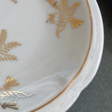 Assiettes anciennes a dessert élégantes en porcelaine de limoges