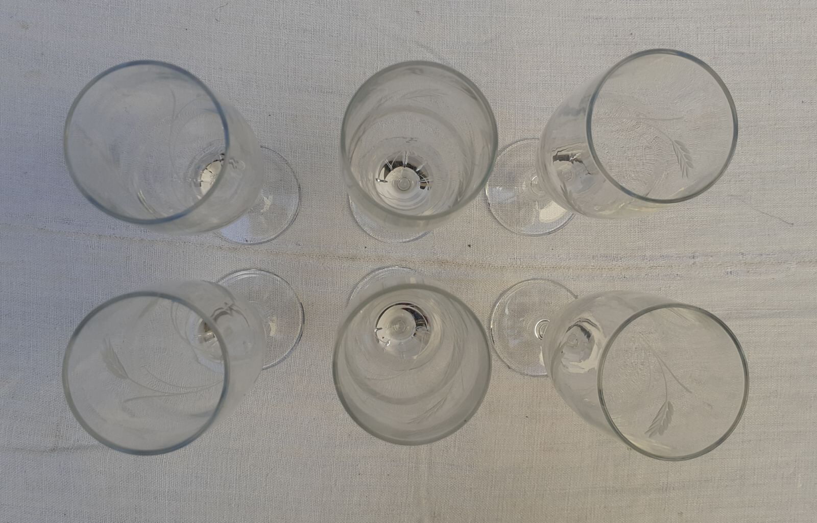 6 glass champagne glasses
