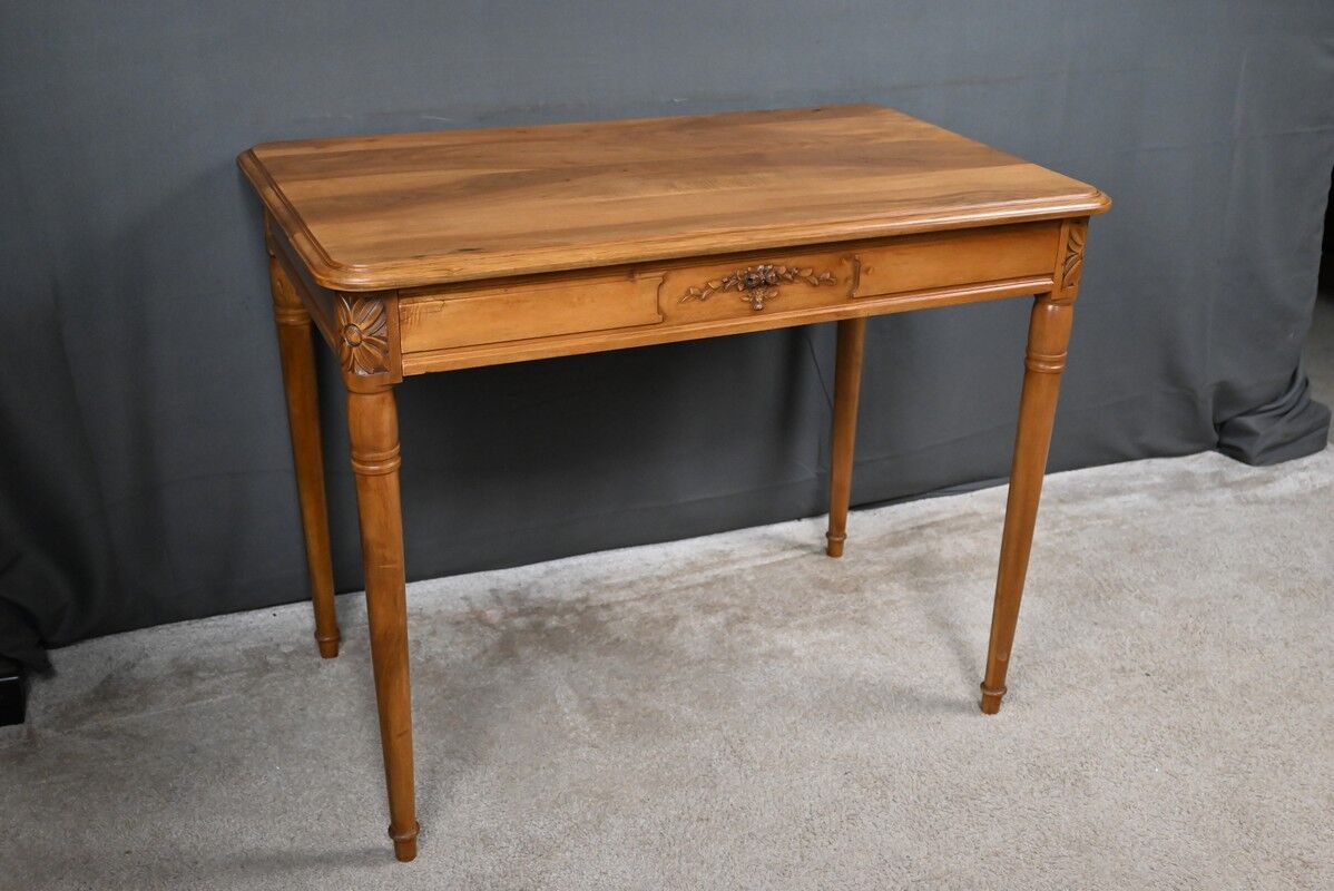 Table bureau en noyer, maison Henry Geneste – 1ère partie XXe