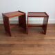 Pair of sofa ends/bedside tables in vintage Gautier teak