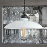 Black and white opaline hanging