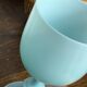 Blue opaline glass goblet from Portieux