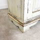 Vintage brocant White painted Kitchen display cabinet