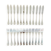 Christofle Malmaison, 12 fish cutlery sets, 24 pieces, new condition