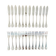 Christofle Malmaison, 12 fish cutlery sets, 24 pieces, new condition