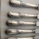 10 Series of 10 silver metal knives François Frionnet