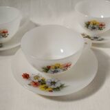 Set 4 cups & sub-cup Arcopal