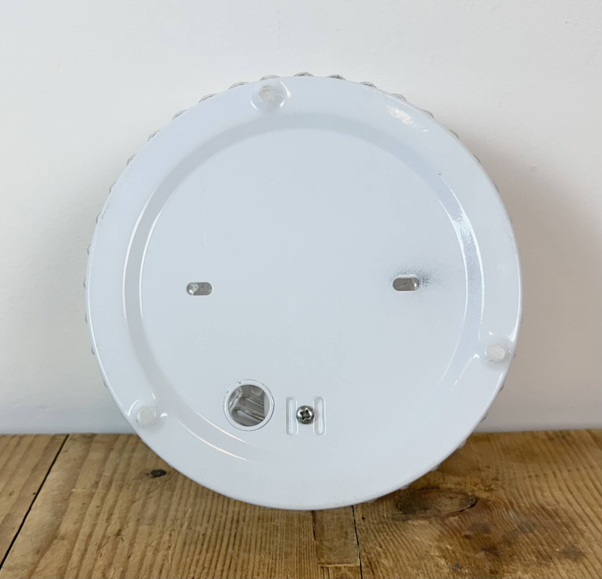 Vintage Glass Wall or Ceiling Light, 1970s