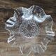 Cup, empty pockets in voluted molded glass decoration stars