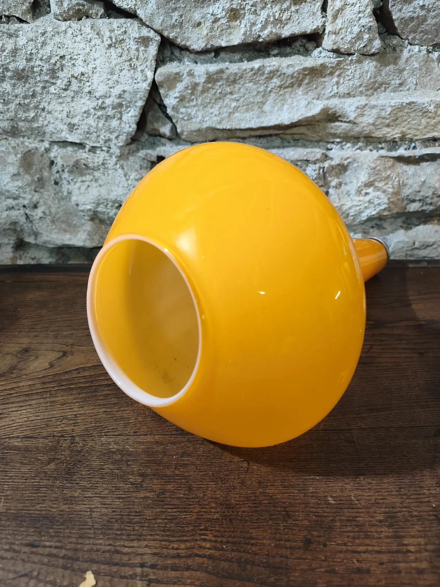 Suspension opaline orange vintage