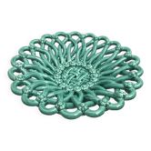 Woven ceramic fruit bowl basket